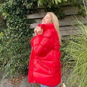 Red Sam puffer coat